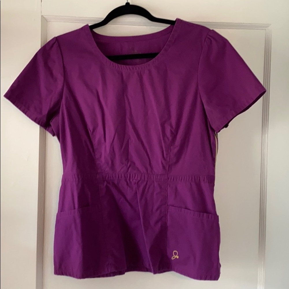 Medium Jaanuu purple peplum top *great condition*